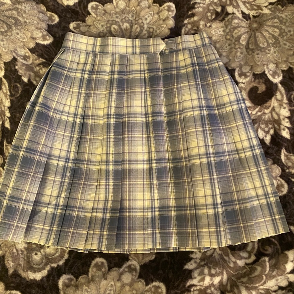 Pleated skater skirt plaid small- med